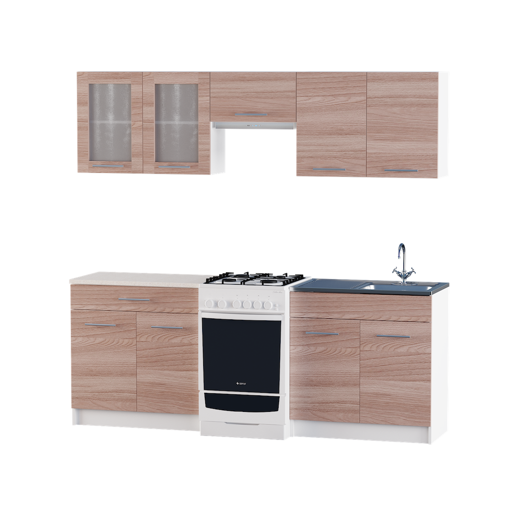 Кухня модульная Эко Omni Home набор №18 2.1м Ясень Шимо темный с витриной + столешница и мойка накладная с сифоном
Кухня модульная Эко Omni Home набор №18 2.1м Ясень Шимо темный с витриной + столешница и мойка накладная с сифоном