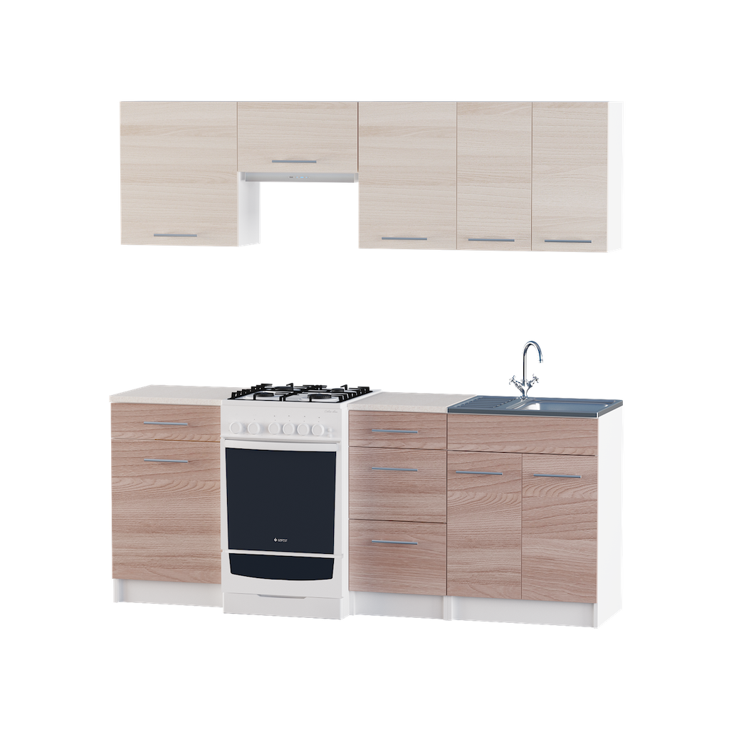 Кухня модульная Эко Omni Home набор 2.0 м Комби Ясень Шимо темный - Светлый + столешница и мойка накладная с сифоном
Кухня модульная Эко Omni Home набор 2.0 м Комби Ясень Шимо темный - Светлый + столешница и мойка накладная с сифоном