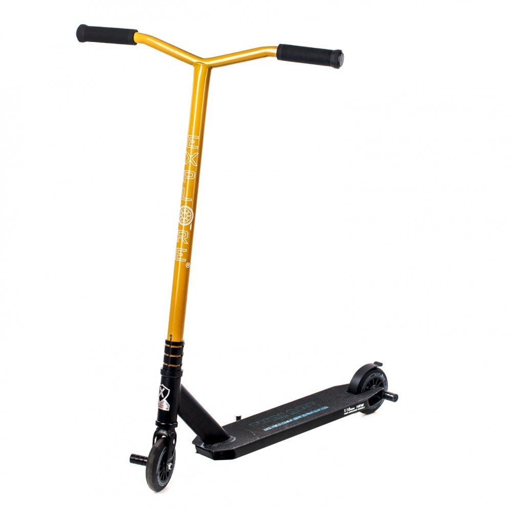 Трюковый самокат Explore SPADE DELUXE II с рулевой системой HIC + 2 пеги, Золотистый
Трюковый самокат Explore SPADE DELUXE II с рулевой системой HIC + 2 пеги, Золотистый