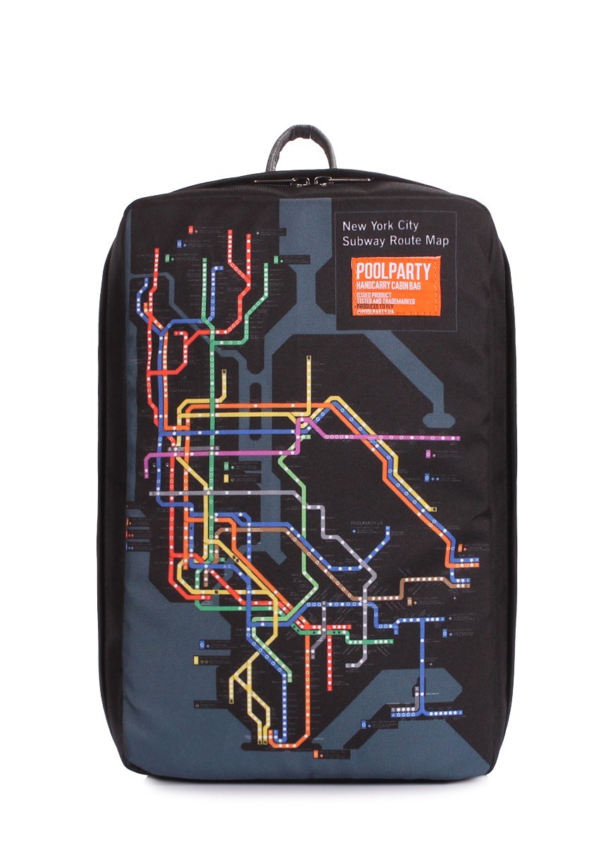 Рюкзак для ручной клади 40 x 20 x 25 POOLPARTY hub-subway (Ryanair / Wizz Air / МАУ) 
Рюкзак для ручной клади 40 x 20 x 25 POOLPARTY hub-subway (Ryanair / Wizz Air / МАУ)