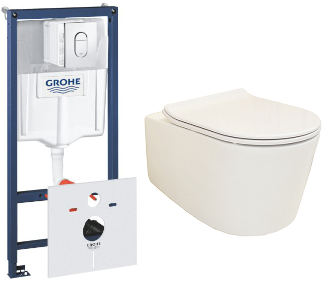 Инсталляция GROHE Rapid SL 38929000 с панелью смыва Arena Cosmopolitan хром + унитаз PRIMERA Grand 8320022 с сиденьем Soft Close дюропласт
Инсталляция GROHE Rapid SL 38929000 с панелью смыва Arena Cosmopolitan хром + унитаз PRIMERA Grand 8320022 с сиденьем Soft Close дюропласт