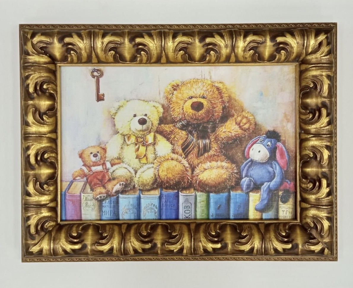 Интерьерный постер "Мишки на диване" в деревянной раме 300х400мм Frames Posters Decor
Интерьерный постер "Мишки на диване" в деревянной раме 300х400мм Frames Posters Decor