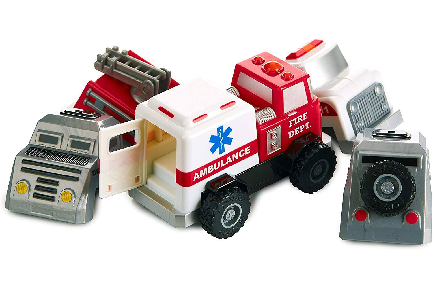 Конструктор для маленьких POPULAR Playthings Build-a-Truck Rescue рятувальні машинки (швидка, пожежна, поліція)
Конструктор для маленьких POPULAR Playthings Build-a-Truck Rescue рятувальні машинки (швидка, пожежна, поліція)