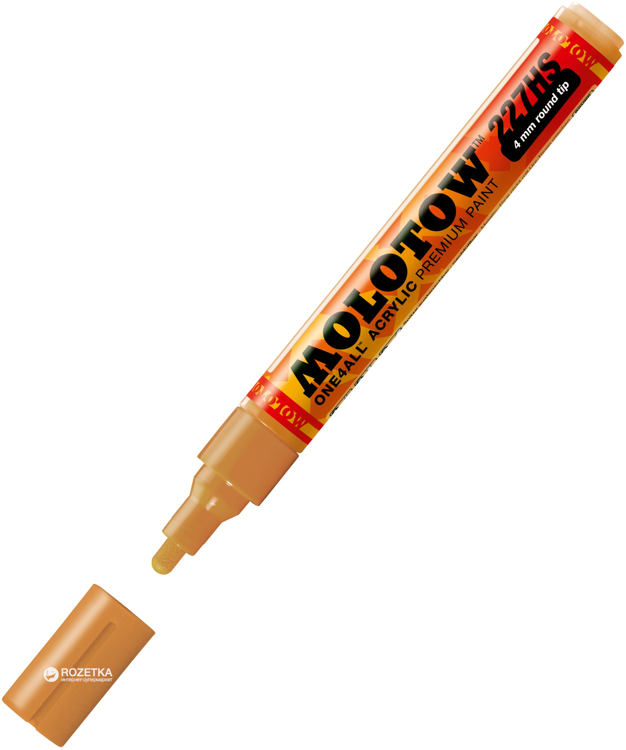 Маркер акриловый Molotow One4All 227HS 4 мм Светло-коричневый (MO227225)
Маркер акриловый Molotow One4All 227HS 4 мм Светло-коричневый (MO227225)