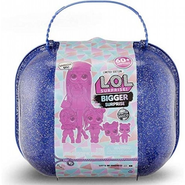 Игровой набор Лол чемодан Мега-Сюрприз зимнее диско. L.O.L. Surprise Winter Disco Bigger Surprise (421627)
Игровой набор Лол чемодан Мега-Сюрприз зимнее диско. L.O.L. Surprise Winter Disco Bigger Surprise (421627)