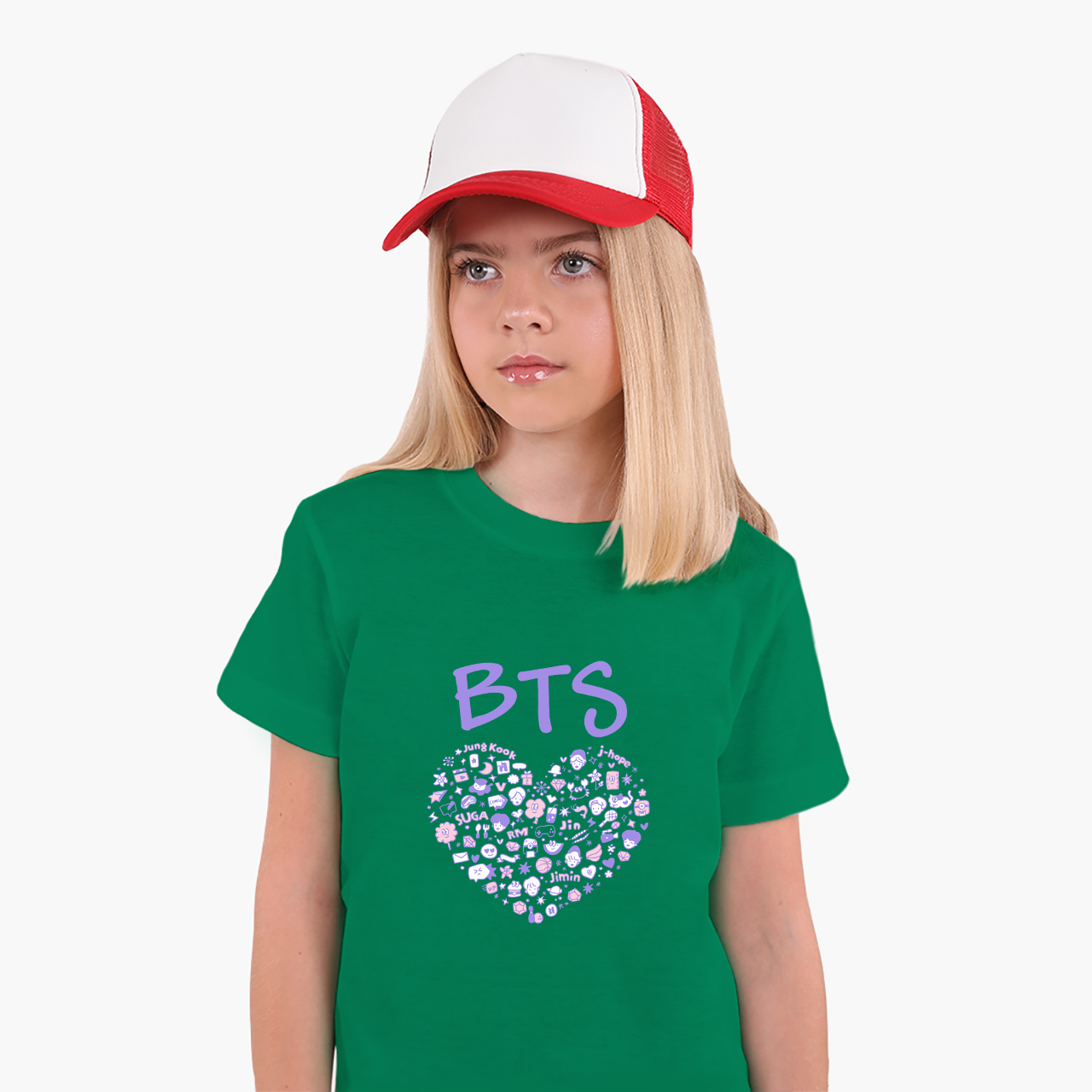 Детская футболка для девочек БТС (BTS) (25186-3268-74) 122-128 см Хлопок Темно-зеленый
Детская футболка для девочек БТС (BTS) (25186-3268-74) 122-128 см Хлопок Темно-зеленый