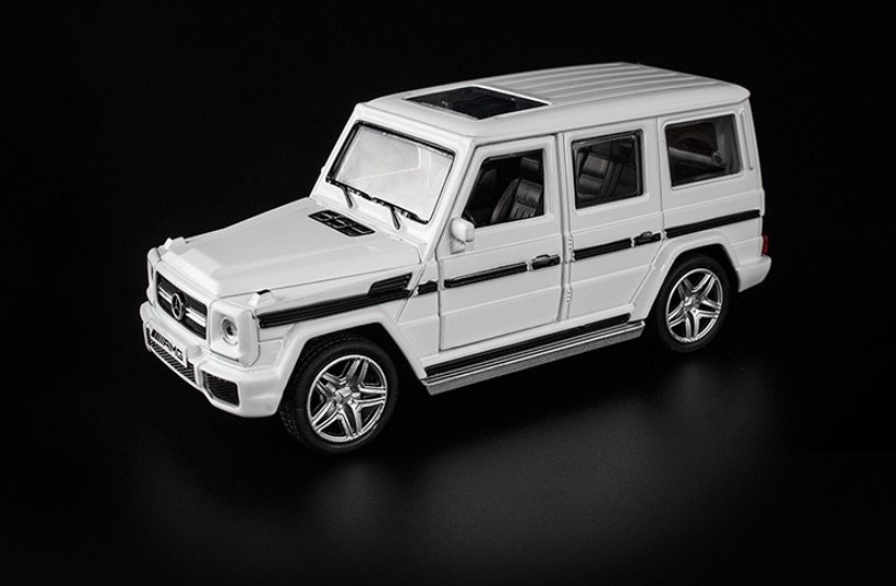 Модель автомобиля из сплава Mercedes-Benz G65 1:32 белая машина с функцией возврата
Модель автомобиля из сплава Mercedes-Benz G65 1:32 белая машина с функцией возврата