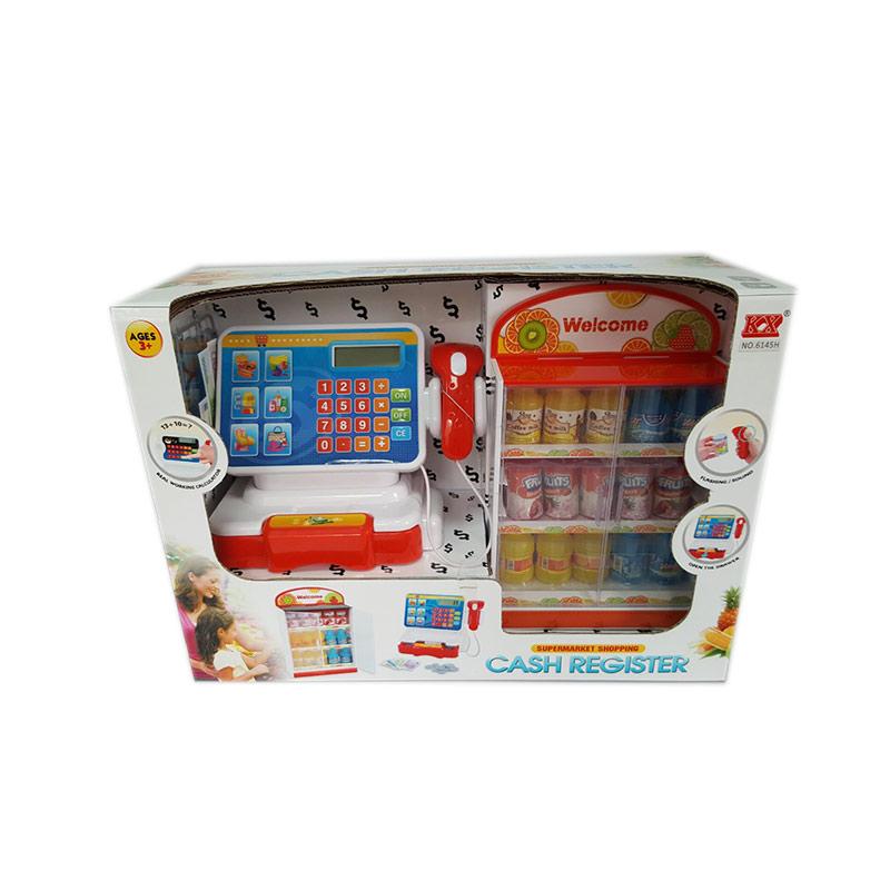 Игровой Кассовый аппарат 6145H батар.,звук.,сканер,калькулятор, продукты, в кор. 42*16.5*29.5 см
Игровой Кассовый аппарат 6145H батар.,звук.,сканер,калькулятор, продукты, в кор. 42*16.5*29.5 см