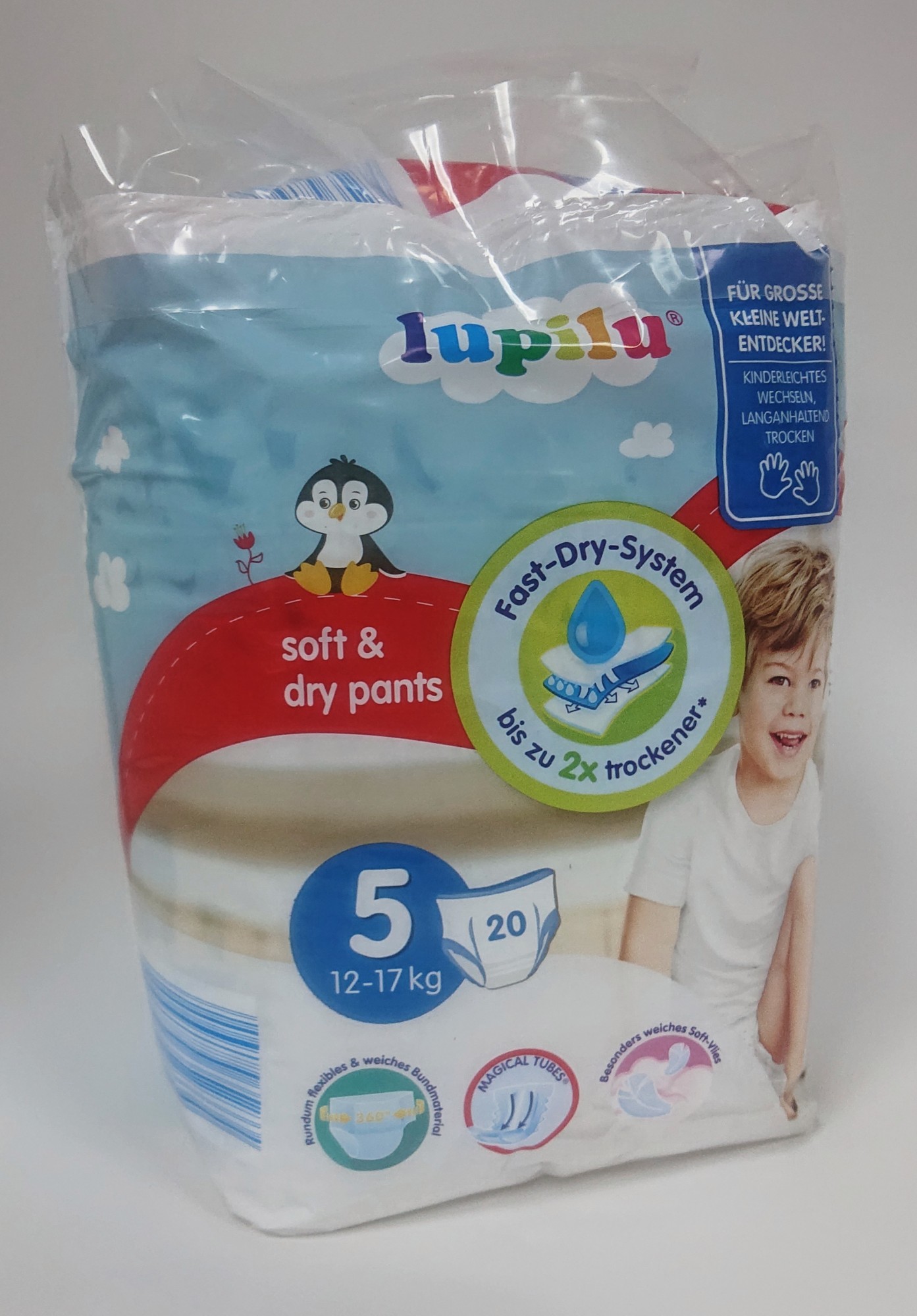 Подгузники - трусики Lupilu Soft and dry 5 размер (12-17 кг) Box 120шт (6уп*20шт)
Подгузники - трусики Lupilu Soft and dry 5 размер (12-17 кг) Box 120шт (6уп*20шт)