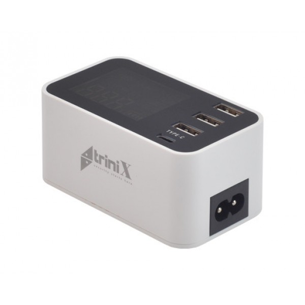 Зарядное сетевое устройство на 4 usb порта Type-C Trinix CDA30 20 Вт 8 А White-Black
Зарядное сетевое устройство на 4 usb порта Type-C Trinix CDA30 20 Вт 8 А White-Black