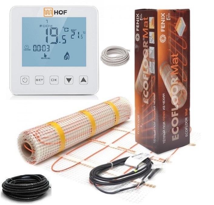 Теплый пол Fenix двухжильный мат LDTS/160 1600 Вт 10 м2 с программируемым сенсорным терморегулятором HOF sen в комплекте (T00115100)
Теплый пол Fenix двухжильный мат LDTS/160 1600 Вт 10 м2 с программируемым сенсорным терморегулятором HOF sen в комплекте (T00115100)