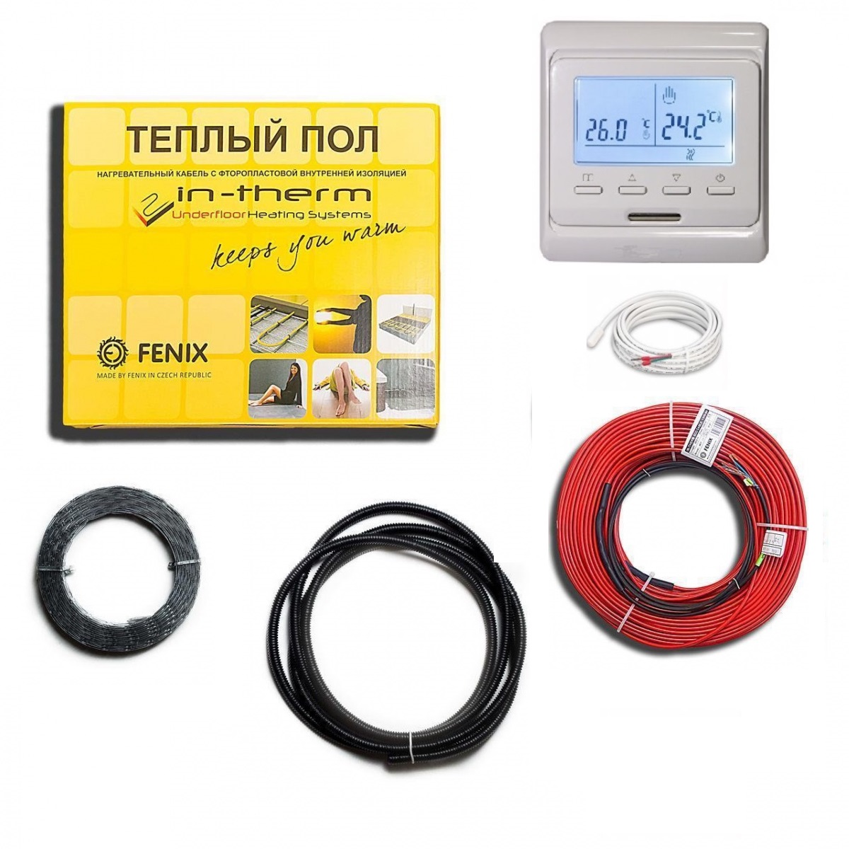 Теплый пол IN-THERM EKO двужильный кабель 640W 3.2-4.5 м² в комплекте с программируемым терморегулятором
Теплый пол IN-THERM EKO двужильный кабель 640W 3.2-4.5 м² в комплекте с программируемым терморегулятором