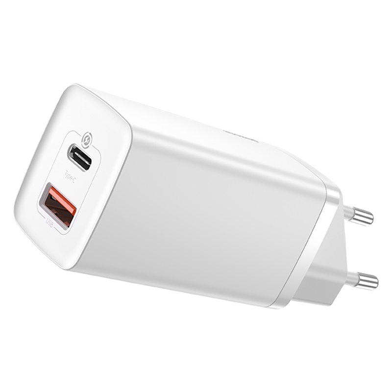 Сетевое зарядное устройство Baseus GaN2 Lite 2 порта, USB + Type-C 65W Белый (CCGAN2L-B02)
Сетевое зарядное устройство Baseus GaN2 Lite 2 порта, USB + Type-C 65W Белый (CCGAN2L-B02)