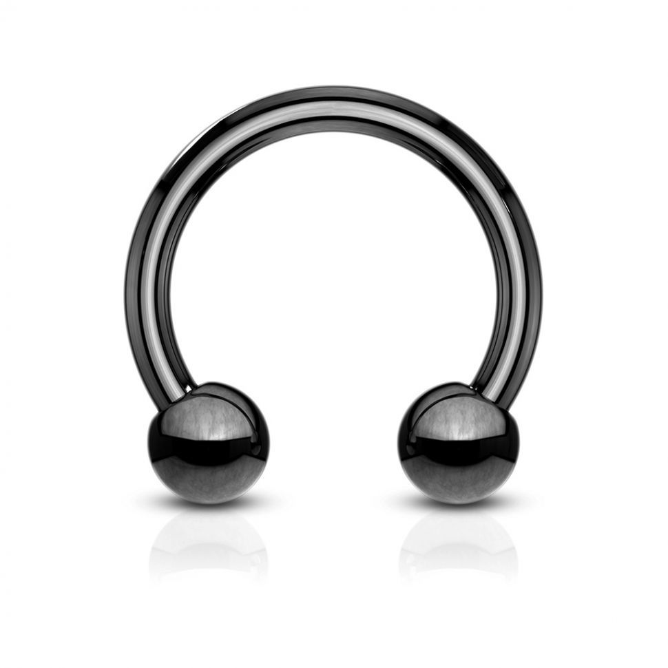 Циркуляр (подкова) из стали PiercedFish HT серьга для септума носа, хеликса уха, трагуса, брови, губы, пупка, сосков, пирсинга смайл (Черный, 1.2 мм, 4 мм, 10 мм)
Циркуляр (подкова) из стали PiercedFish HT серьга для септума носа, хеликса уха, трагуса, брови, губы, пупка, сосков, пирсинга смайл (Черный, 1.2 мм, 4 мм, 10 мм)