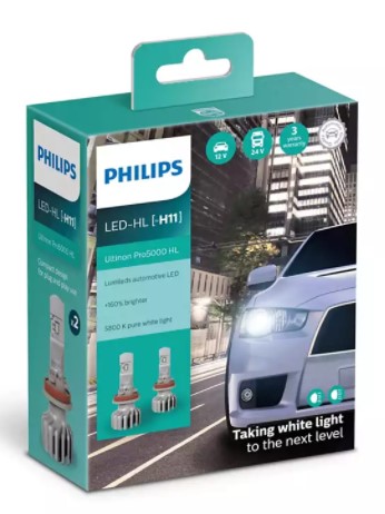 Лампа светодиодная Philips H11 Ultinon Pro5000 +160%, 2 шт/комплект (JN6311362U50CWX2)
Лампа светодиодная Philips H11 Ultinon Pro5000 +160%, 2 шт/комплект (JN6311362U50CWX2)