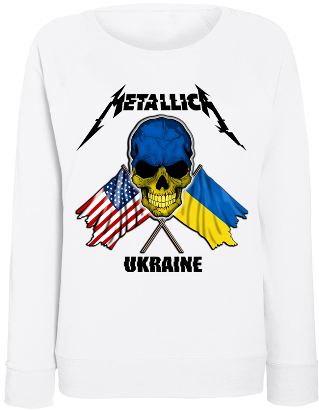 Женский свитшот Fat Cat Metallica - Ukraine (белый) 37800, Женский свитшот Fat Cat Metallica - Ukraine (белый) XS 37800
Женский свитшот Fat Cat Metallica - Ukraine (белый) 37800, Женский свитшот Fat Cat Metallica - Ukraine (белый) XS 37800