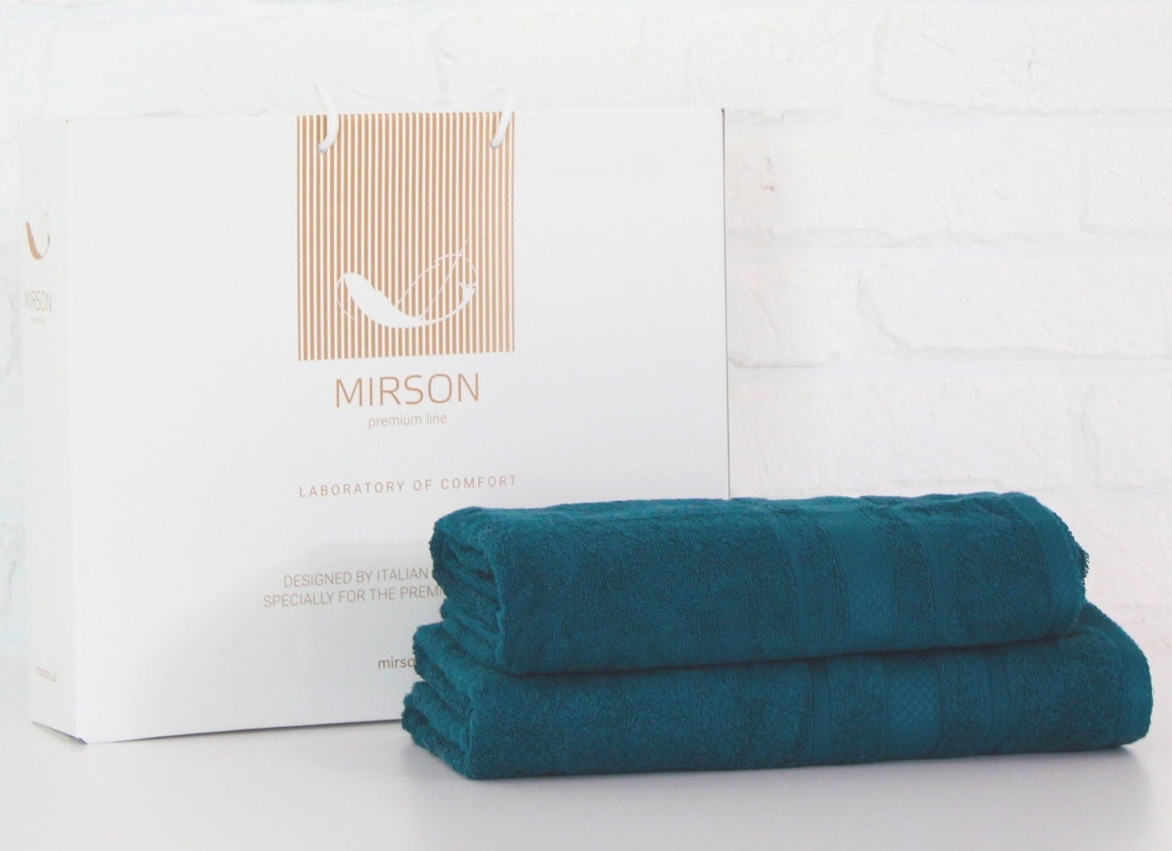 Набор банных полотенец MirSon №5074 Elite SoftNess Darkemerald 50х90, 70х140
Набор банных полотенец MirSon №5074 Elite SoftNess Darkemerald 50х90, 70х140