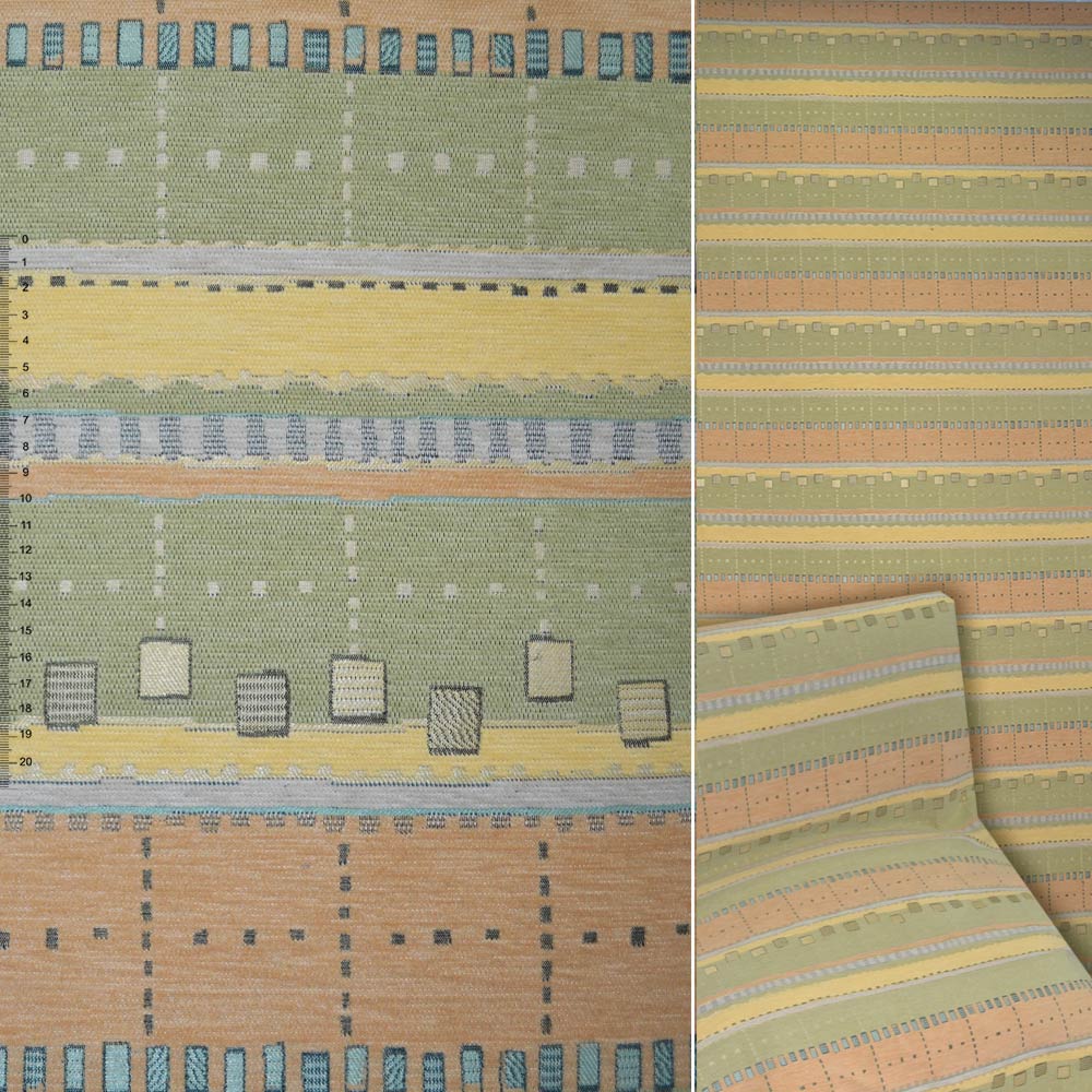 Шенилл жаккард мебельный полосы желтые, зеленые, голубые, оранжевые, ш.140 (39076.001)
Шенилл жаккард мебельный полосы желтые, зеленые, голубые, оранжевые, ш.140 (39076.001)