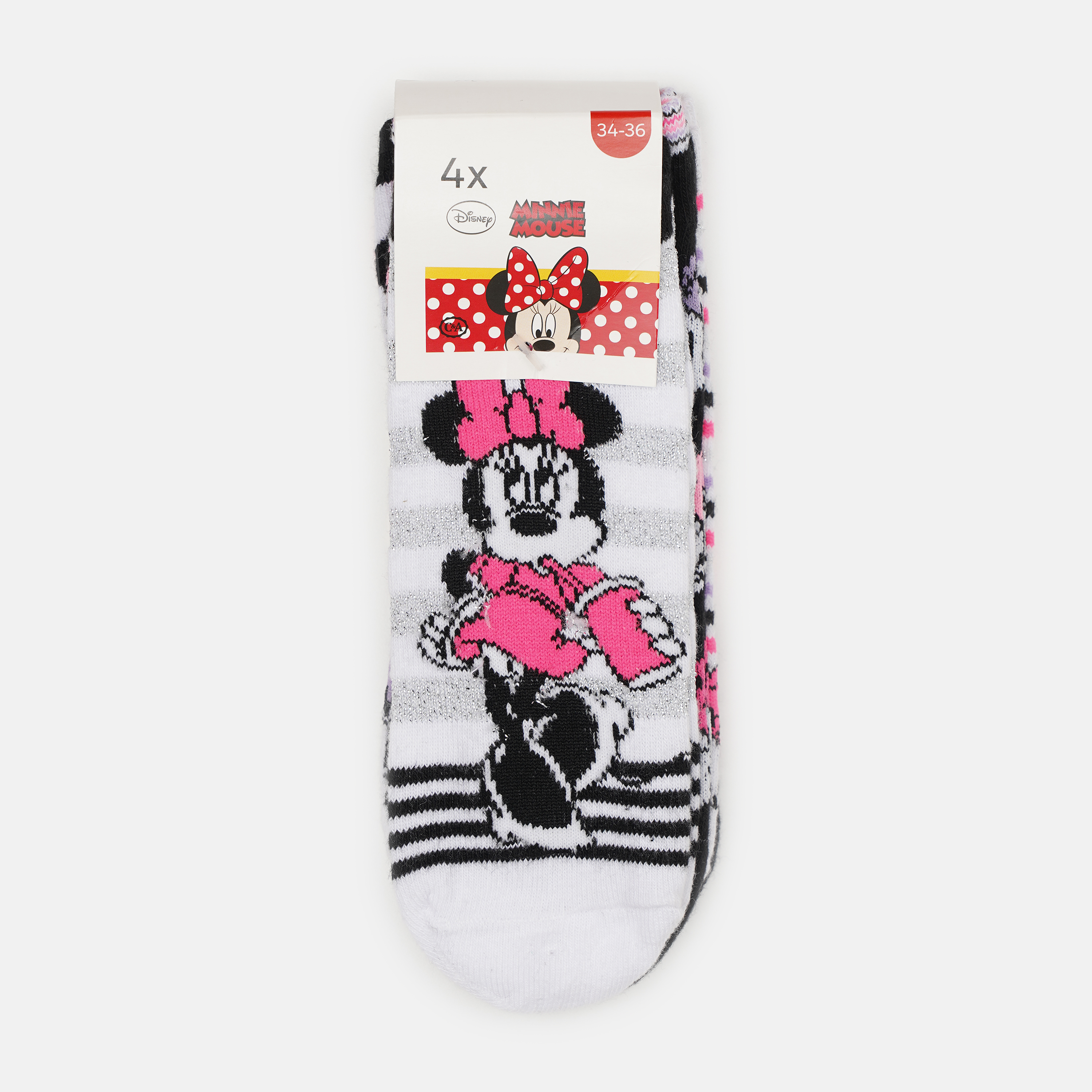 Набор носков C&A 418-151451 - 4 пары Белые с Minnie Mouse, Набор носков C&A 418-151451 34-36 4 пары Белые с Minnie Mouse
Набор носков C&A 418-151451 - 4 пары Белые с Minnie Mouse, Набор носков C&A 418-151451 34-36 4 пары Белые с Minnie Mouse