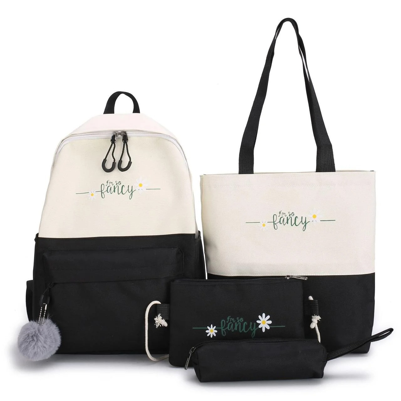 Набор 4 в 1 школьный рюкзак, сумка, клатч, пенал Sugebag черно-белый (1451725419)
Набор 4 в 1 школьный рюкзак, сумка, клатч, пенал Sugebag черно-белый (1451725419)