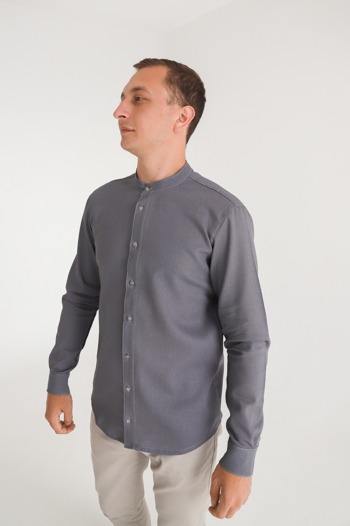 Рубашка с полным разрезом лён URSUS серая slim fit, Рубашка с полным разрезом лён URSUS серая slim fit XL
Рубашка с полным разрезом лён URSUS серая slim fit, Рубашка с полным разрезом лён URSUS серая slim fit XL