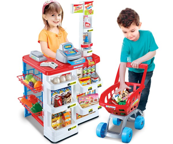 Детский игровой набор Home Supermarket, супермаркет | Набор касса, продукты, тележка
Детский игровой набор Home Supermarket, супермаркет | Набор касса, продукты, тележка