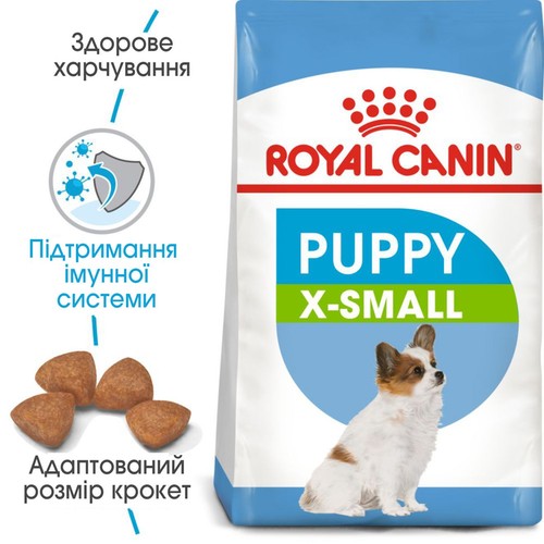 Сухой корм для собак Royal Canin X-Small Puppy 14 кг щенкам мелких пород возрастом до 10 месяцев
Сухой корм для собак Royal Canin X-Small Puppy 14 кг щенкам мелких пород возрастом до 10 месяцев