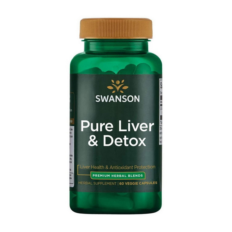 Добавка для поддержки и детоксикации печени Свансон / Swanson Pure Liver & Detox (60 veg caps)
Добавка для поддержки и детоксикации печени Свансон / Swanson Pure Liver & Detox (60 veg caps)