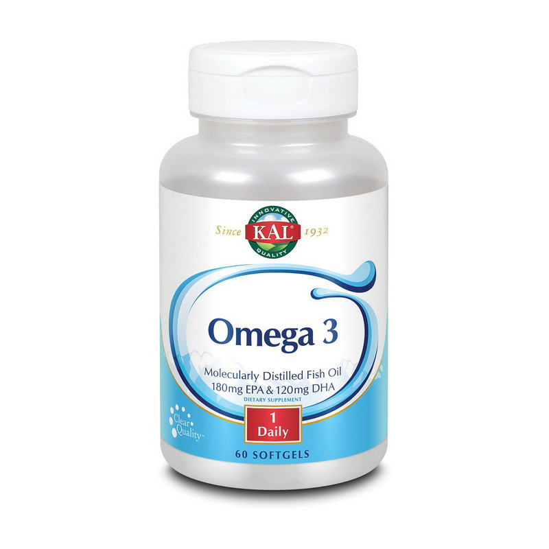 Омега 3 рыбий жир незаменимые жирные кислоты + Витамин Е KAL Omega 3 180 EPA и 120 DHA + Vit E (60 softgel)
Омега 3 рыбий жир незаменимые жирные кислоты + Витамин Е KAL Omega 3 180 EPA и 120 DHA + Vit E (60 softgel)