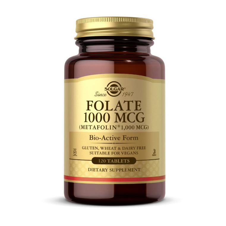 Фолат (как L-метилфолат как Metafolin) Солгар / Solgar Folate 1000 mcg (metafolin 1,000 mcg) (120 tab)
Фолат (как L-метилфолат как Metafolin) Солгар / Solgar Folate 1000 mcg (metafolin 1,000 mcg) (120 tab)
