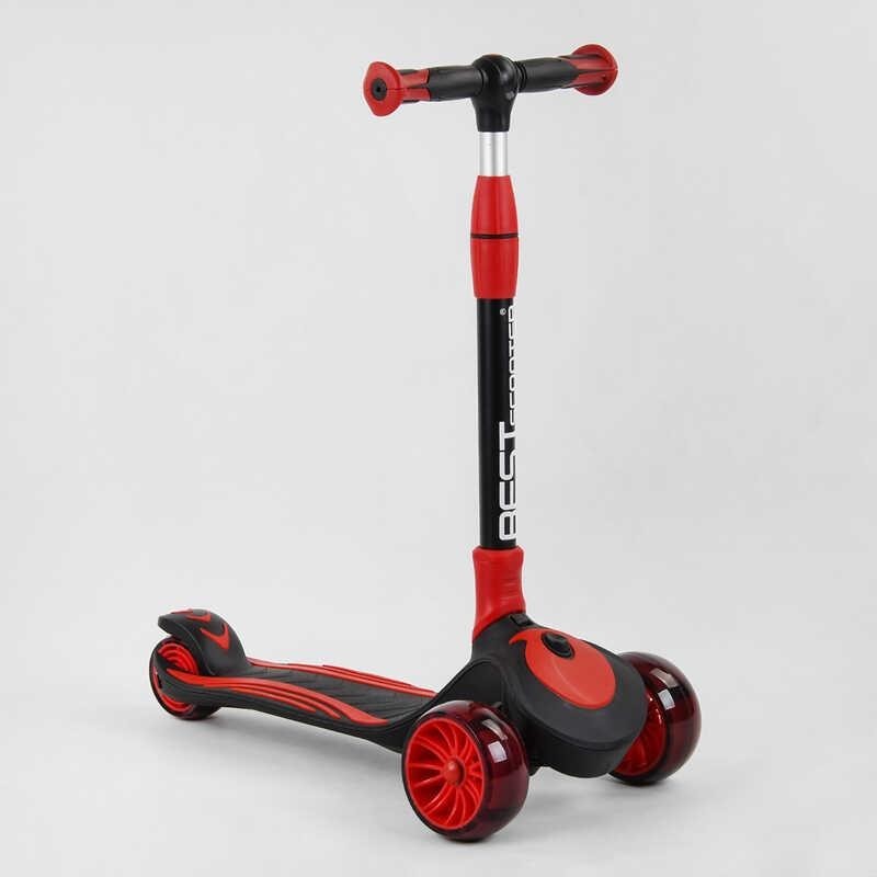 Самокат трехколесный Best Scooter складной алюминиевый руль, 3 колеса PU со светом, d-12 см черный с красным
Самокат трехколесный Best Scooter складной алюминиевый руль, 3 колеса PU со светом, d-12 см черный с красным