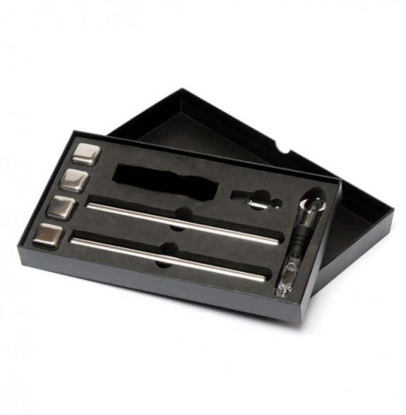 Подарочный набор для охлаждения вина Present (аэратор, 2 чиллера, 4 куба, пробка) 980000
Подарочный набор для охлаждения вина Present (аэратор, 2 чиллера, 4 куба, пробка) 980000