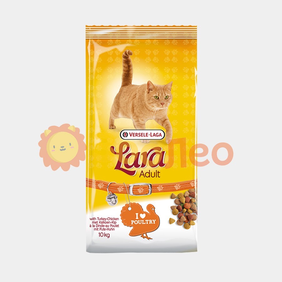 Сухой корм Lara Adult with Turkey & Chicken для котов с индейкой и курицей 10 кг
Сухой корм Lara Adult with Turkey & Chicken для котов с индейкой и курицей 10 кг