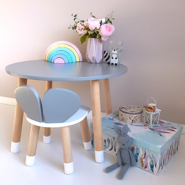 Детский круглый стол и 1 стульчик KidsBunkBed (Мышка) цвет серый белый
Детский круглый стол и 1 стульчик KidsBunkBed (Мышка) цвет серый белый