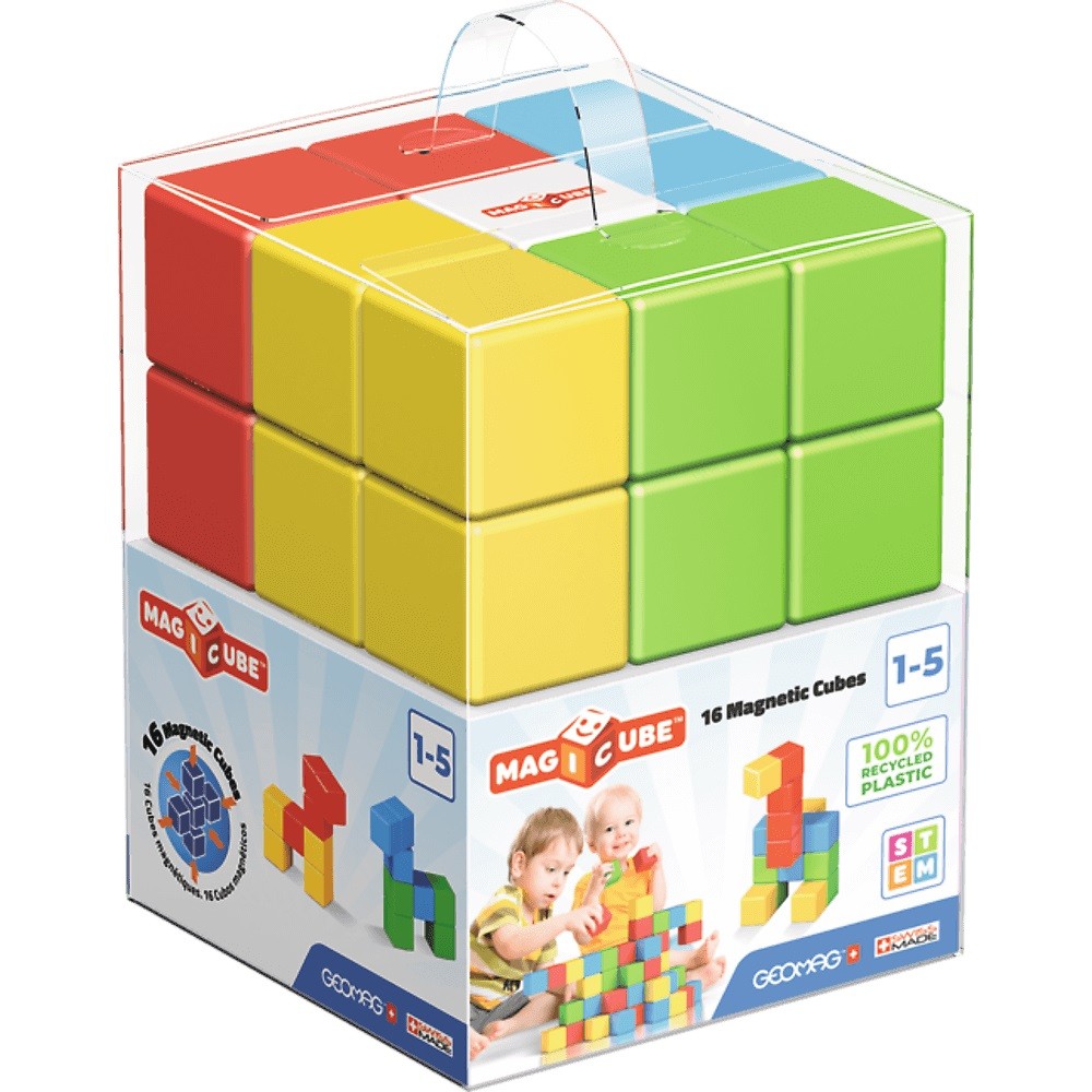 Магнитный конструктор GEOMAG Magicube Full Color Recycled Crystal 16 блоков (G055)
Магнитный конструктор GEOMAG Magicube Full Color Recycled Crystal 16 блоков (G055)