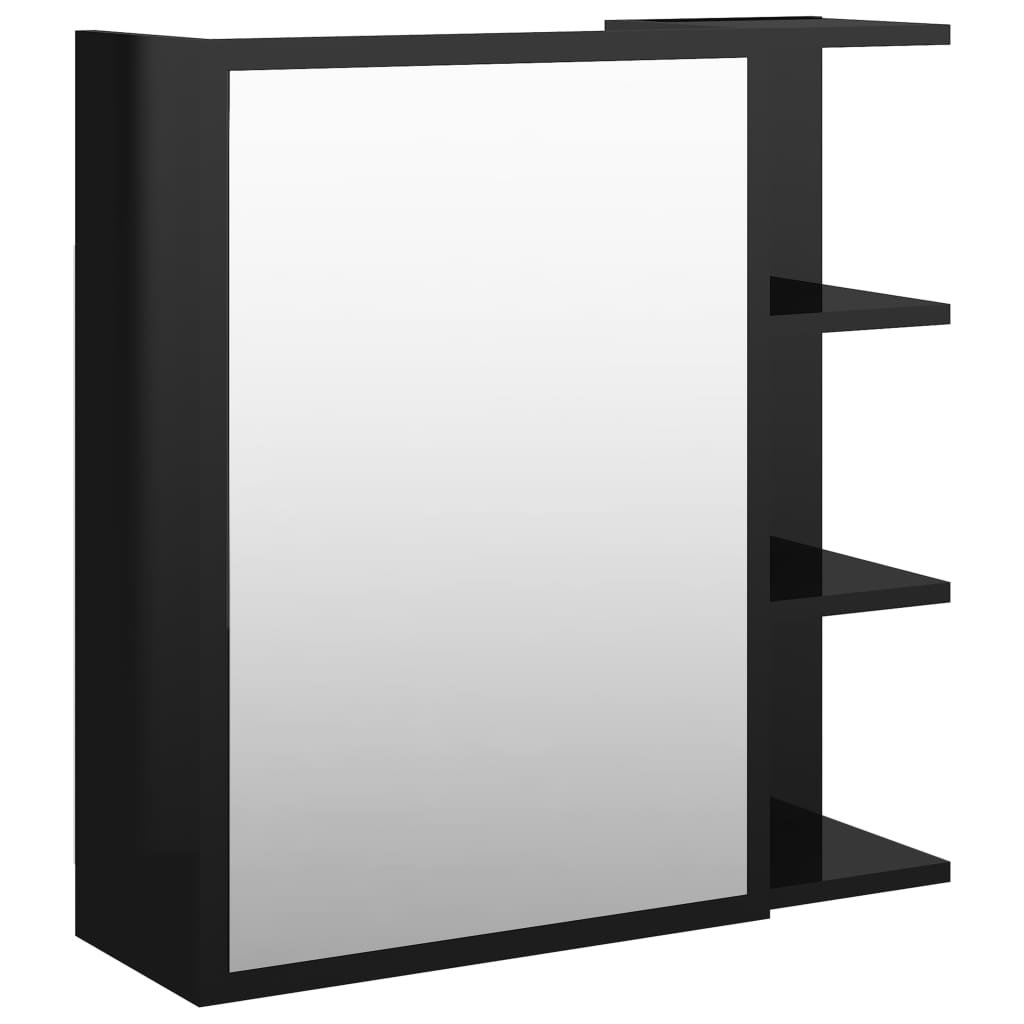 Дзеркальна глянцева шафа для ванної кімнати Shumee чорний ДСП 625 x 205 x 640 мм 803315
Дзеркальна глянцева шафа для ванної кімнати Shumee чорний ДСП 625 x 205 x 640 мм 803315