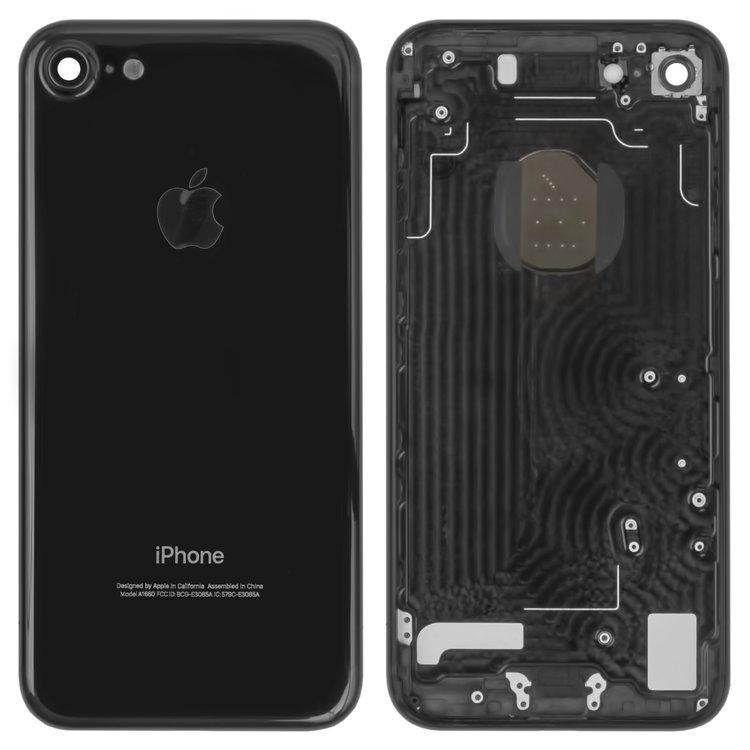 Корпус для iPhone 7, чорний, з тримачем SIM-карти, з боковими кнопками, глянцевий, Jet Black
Корпус для iPhone 7, чорний, з тримачем SIM-карти, з боковими кнопками, глянцевий, Jet Black