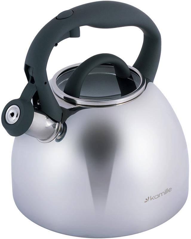 Чайник из нержавеющей стали Kamille Whistling Kettle 2.7 л, со свистком и стеклянной крышкой (серая ручка)
Чайник из нержавеющей стали Kamille Whistling Kettle 2.7 л, со свистком и стеклянной крышкой (серая ручка)