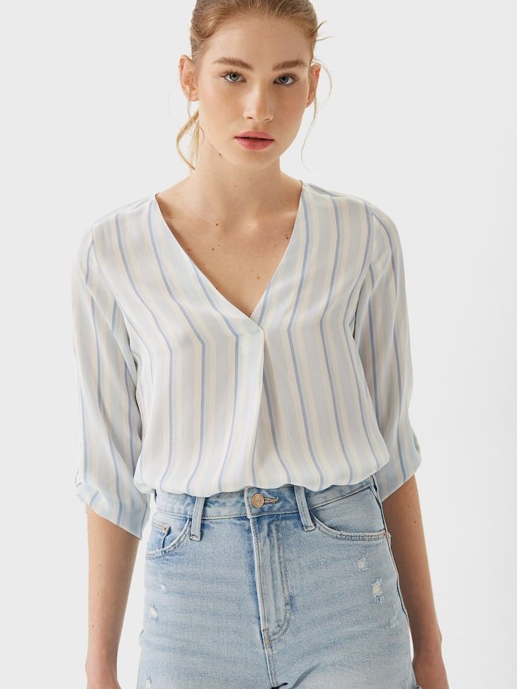 Блузка Stradivarius 2021/404/040 Голубая с белым, Блузка Stradivarius 2021/404/040 L Голубая с белым
Блузка Stradivarius 2021/404/040 Голубая с белым, Блузка Stradivarius 2021/404/040 L Голубая с белым