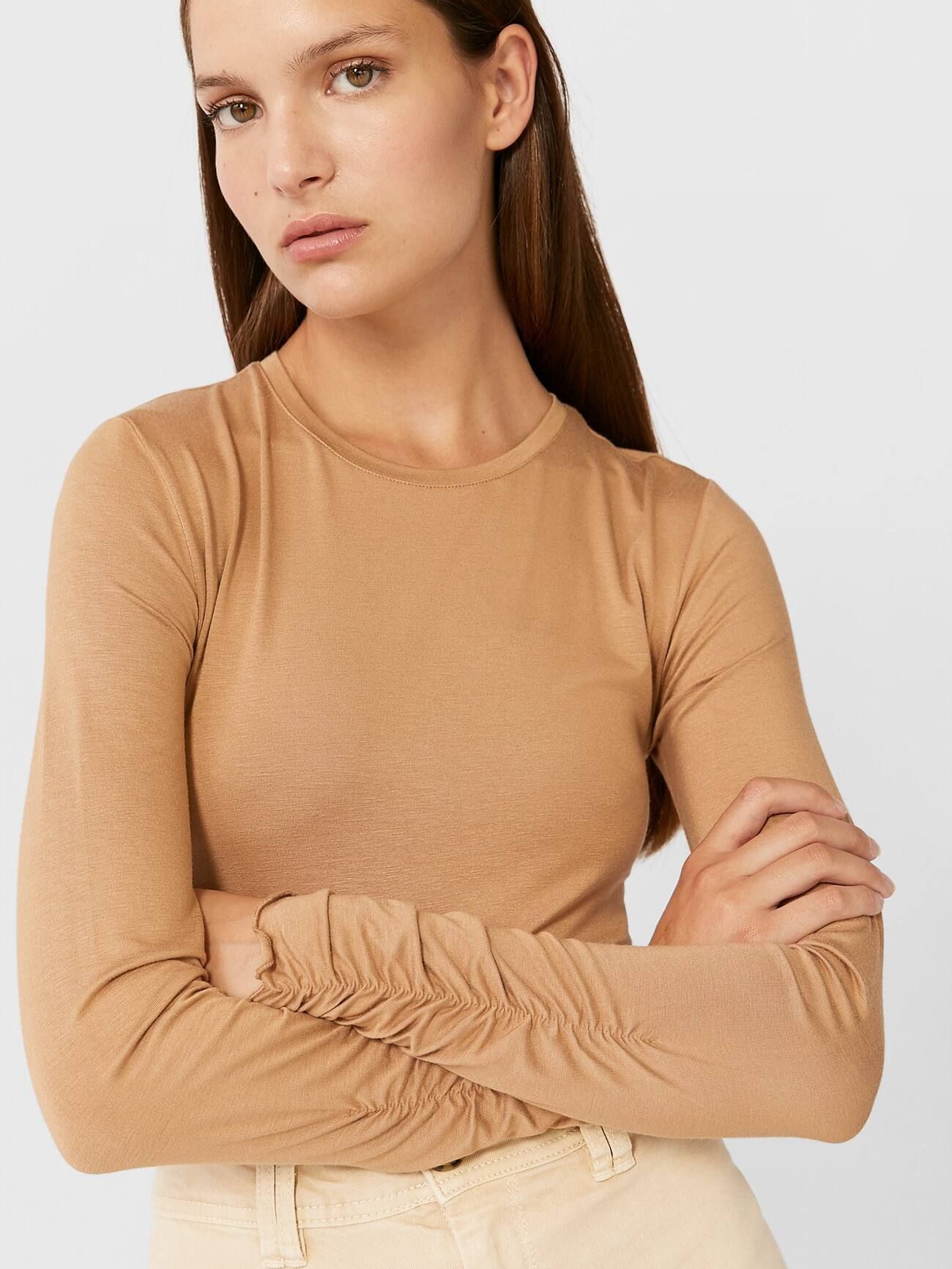 Лонгслив Stradivarius 2508/449/450 Бежевый, Лонгслив Stradivarius 2508/449/450 M Бежевый
Лонгслив Stradivarius 2508/449/450 Бежевый, Лонгслив Stradivarius 2508/449/450 M Бежевый