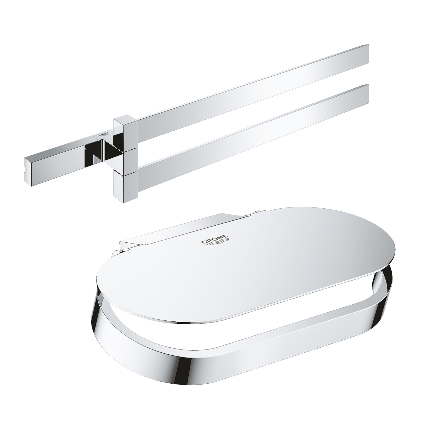 Набор аксессуаров Grohe полотенцедержатель Selection Cube 40768000 + держатель для туалетной бумаги Selection 41069000 (SR203630)
Набор аксессуаров Grohe полотенцедержатель Selection Cube 40768000 + держатель для туалетной бумаги Selection 41069000 (SR203630)