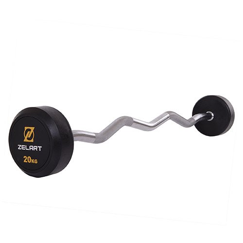 Штанга фиксированная изогнутая Rubber Coated Barbell TA-2687 Zelart 20кг Черный (58363067)
Штанга фиксированная изогнутая Rubber Coated Barbell TA-2687 Zelart 20кг Черный (58363067)