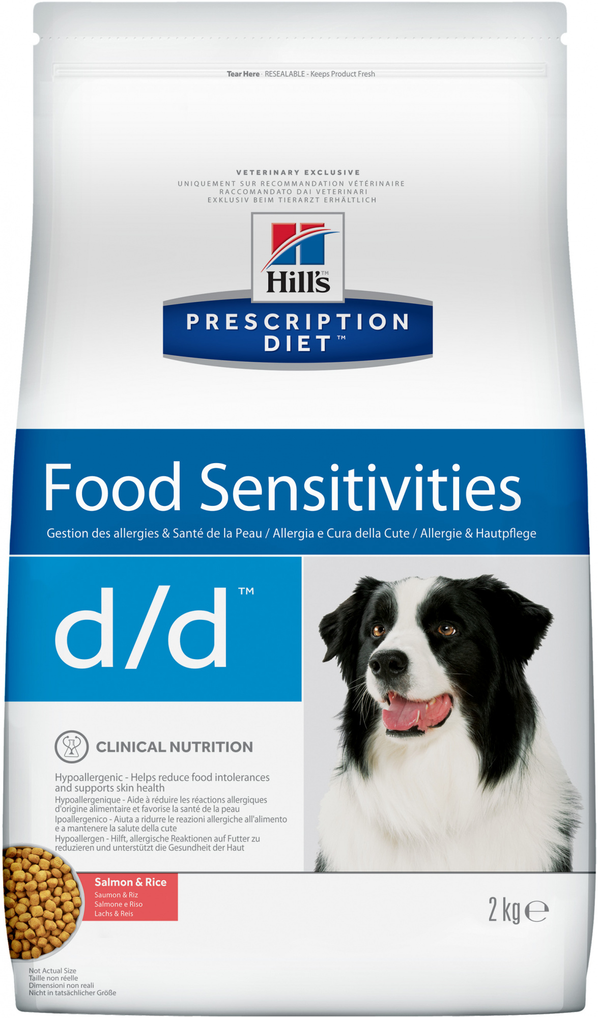 Лечебная диета для собак Hill's Prescription Diet d/d Food Sensitivities Лосось и Рис при дерматитах, пищевой аллергии и непереносимости - 2 кг
Лечебная диета для собак Hill's Prescription Diet d/d Food Sensitivities Лосось и Рис при дерматитах, пищевой аллергии и непереносимости - 2 кг