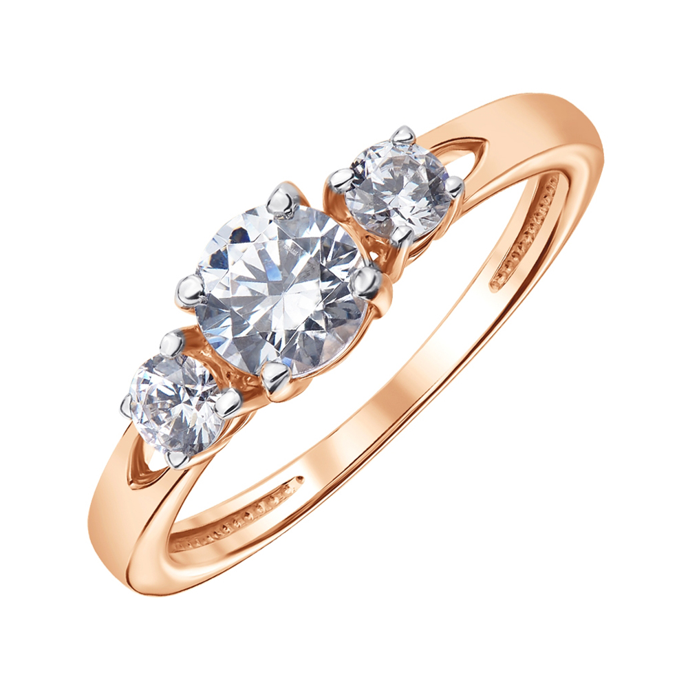 Кольцо из красного золота с цирконием Swarovski и родированными крапанами 000141444 18.5 размера
Кольцо из красного золота с цирконием Swarovski и родированными крапанами 000141444 18.5 размера