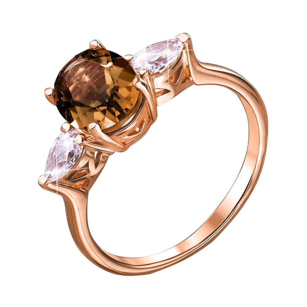 Кольцо из красного золота с раухтопазом и фианитами Swarovski 000149832 17 размера
Кольцо из красного золота с раухтопазом и фианитами Swarovski 000149832 17 размера