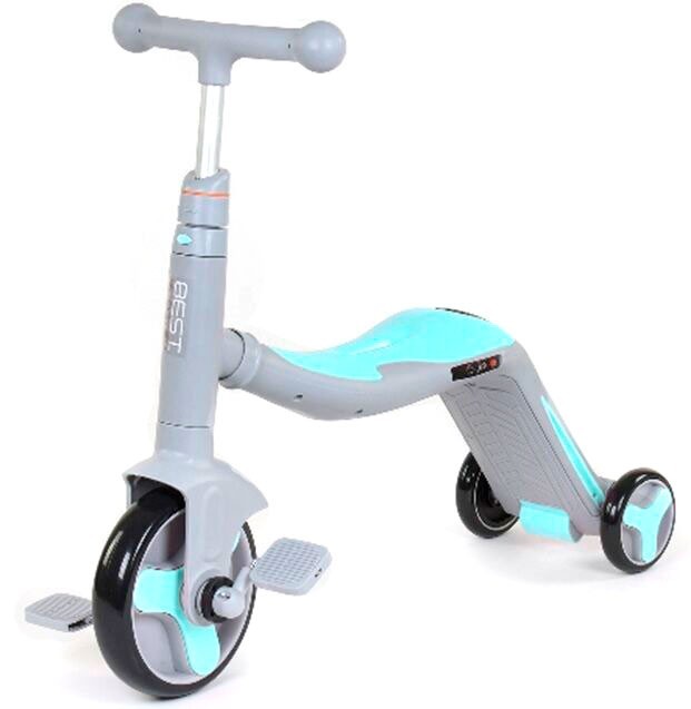 Детский велобег самокат велосипед 3 в 1 Best Scooter с музыкой и LED подсветкой Серо-мятный (10181)
Детский велобег самокат велосипед 3 в 1 Best Scooter с музыкой и LED подсветкой Серо-мятный (10181)