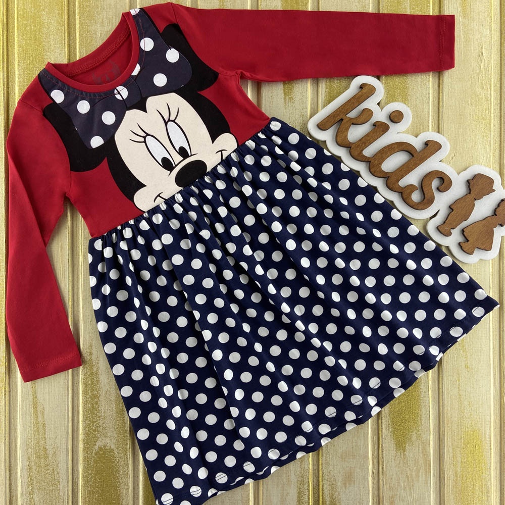 Платье с длинным рукавом Минни Маус (Minnie Mouse) Pink 781-3 104 см Темно-синий / красный
Платье с длинным рукавом Минни Маус (Minnie Mouse) Pink 781-3 104 см Темно-синий / красный