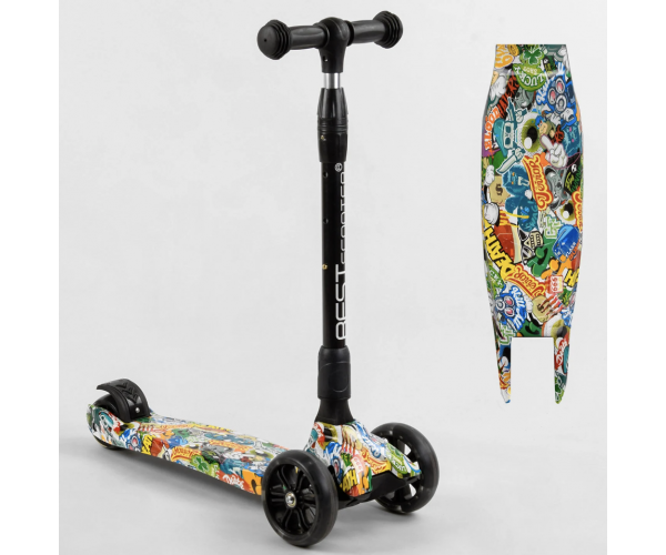Трехколесный самокат Best Scooter Smart, усиленный, с широкими светящимися колесами, 32655
Трехколесный самокат Best Scooter Smart, усиленный, с широкими светящимися колесами, 32655