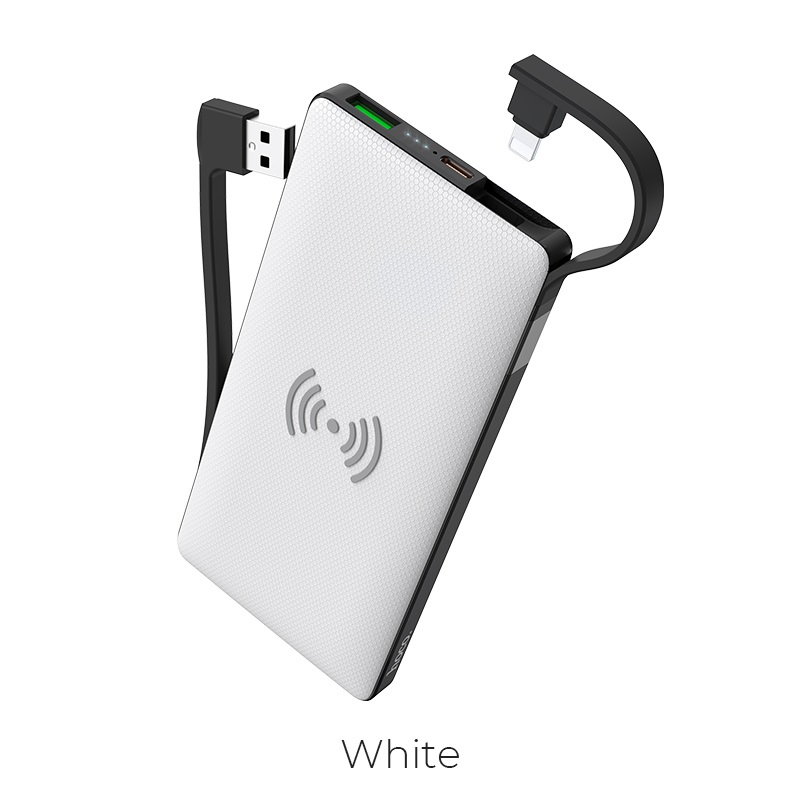 УМБ Hoco wireless Multi-function S10 Power Bank 10000mAh 1USB/1Type-C, PD/QC, Lightning cable White
УМБ Hoco wireless Multi-function S10 Power Bank 10000mAh 1USB/1Type-C, PD/QC, Lightning cable White