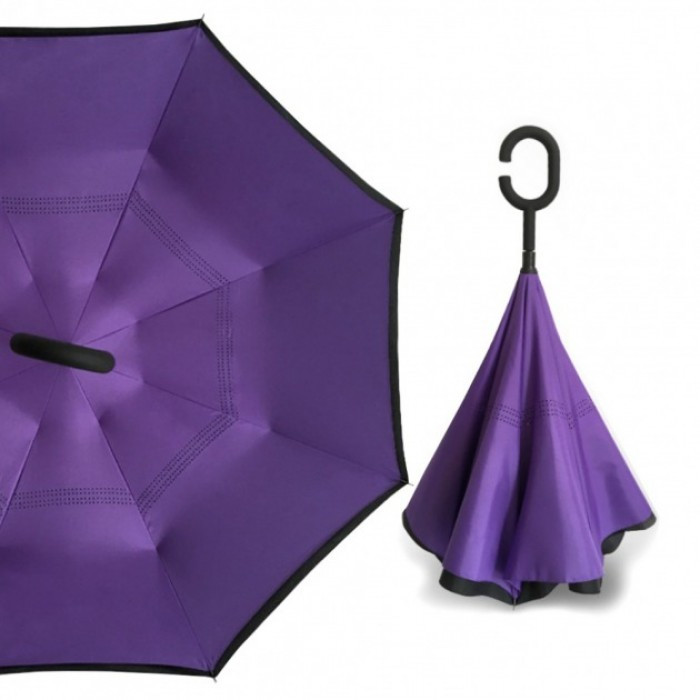 Зонт мужской и женский складной полу автомат Umbrella № 63J ветрозащитный обратного сложения стальной корпус двойной купол Фиолетовый
Зонт мужской и женский складной полу автомат Umbrella № 63J ветрозащитный обратного сложения стальной корпус двойной купол Фиолетовый